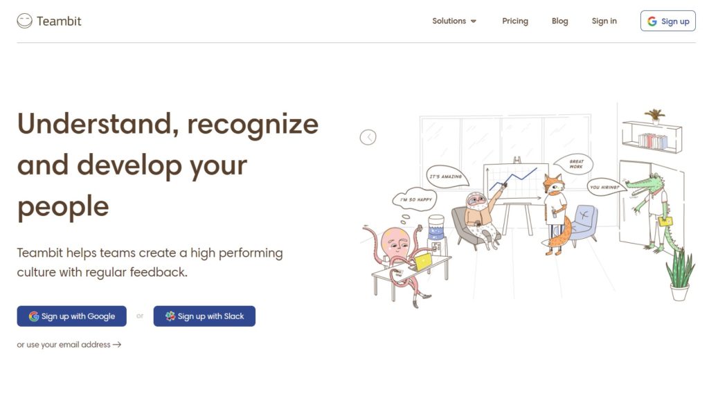 White Space landing page