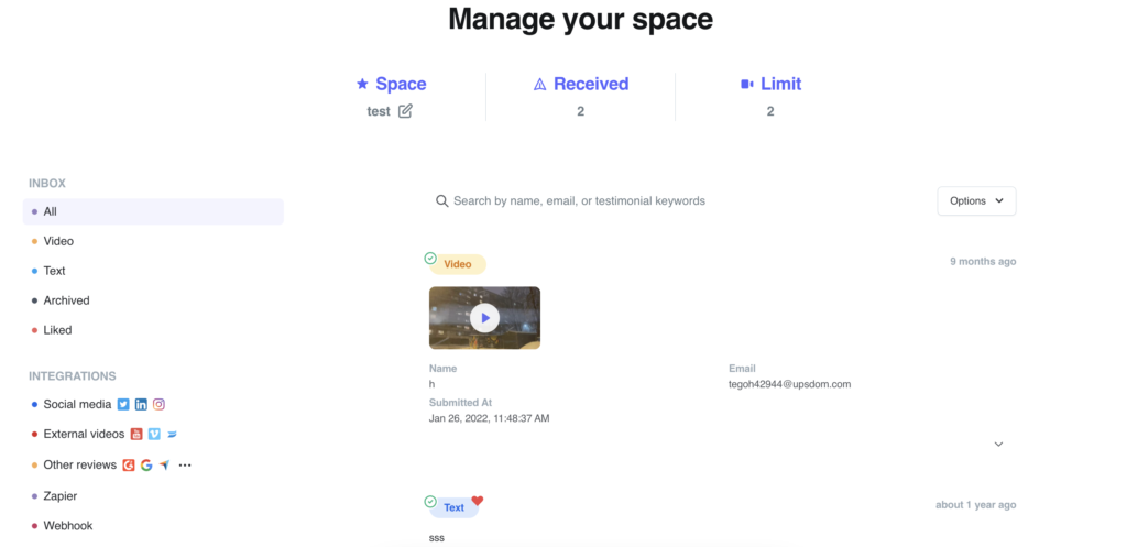 manage your space